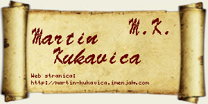 Martin Kukavica vizit kartica